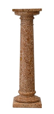 Lot 474 - A Breccia Marble Plant Pedestal or Column,...