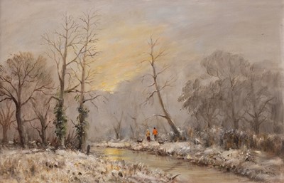 Lot 1276 - Bill Burton (1907-1995) "Winter walk, Roman...