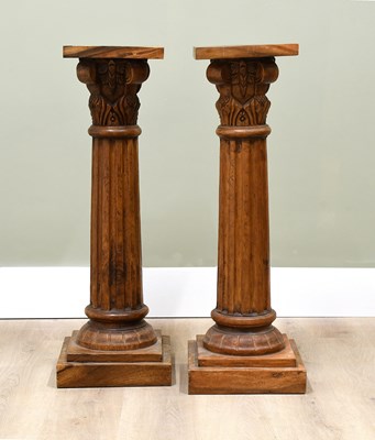 Lot 679 - A Pair of Reproduction Hardwood Plant...