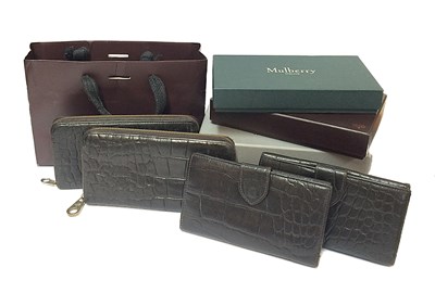 Lot 1099 - Two Mulberry Dark Chocolate Brown Crocodile...