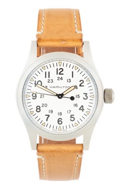 Lot 2484 - Hamilton: A Stainless Steel Centre Seconds...