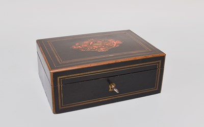 Lot 15 - A French "Boulle" Sewing Casket, 19th century,...