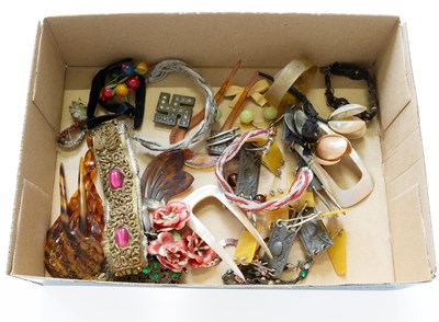 Lot 359 - Various Costume Jewellery, hair combs etc