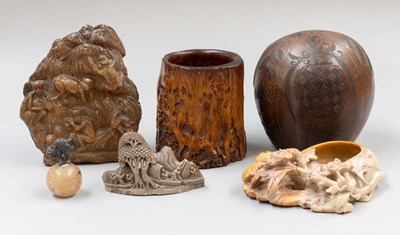 Lot 192 - An Indian Jade Boulder, 18th / 19th century,...