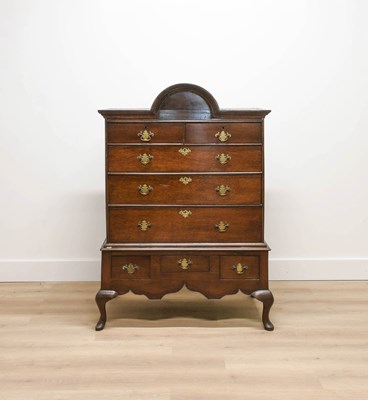 Lot 363 - A George I Oak Chest on Stand, early 18th...