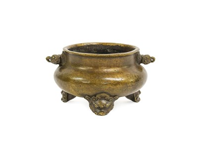 Lot 76 - A Chinese Bronze Censer, Xuande reign mark, of...
