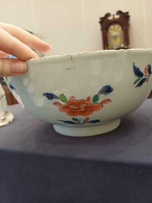 Lot 44 - A Cantonese Porcelain Basket, late 19th...