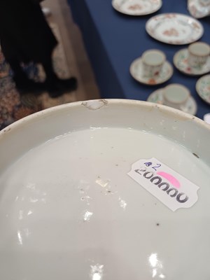 Lot 44 - A Cantonese Porcelain Basket, late 19th...