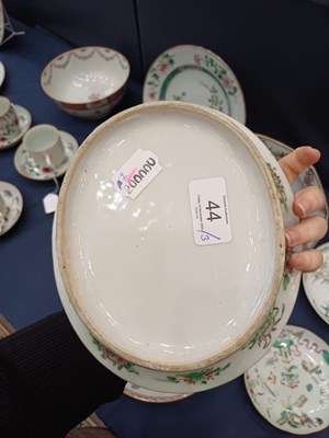 Lot 44 - A Cantonese Porcelain Basket, late 19th...