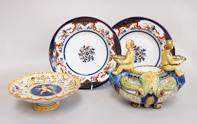 Lot 196 - A Cantagalli Maiolica Pedestal Dish, 19th...