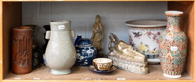 Lot 69 - A Chinese Guan Type Arrow Vase, in archaic...