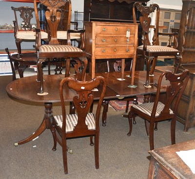 Lot 1455 - A Set of Six 18th Century Style Mahogany...