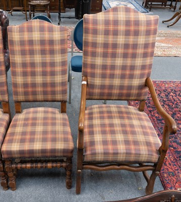 Lot 1348 - A Set of Eight Oak Dining Chairs, including...