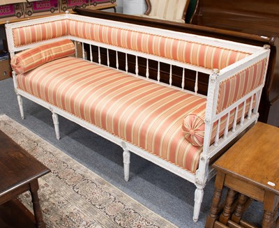 Lot 1354 - A 19th Century White Painted Sofa, in Louis...