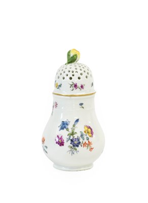 Lot 199 - A Meissen Porcelain Caster, circa 1750, of...