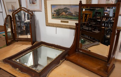 Lot 1368 - A 19th Century Parcel Gilt Wall Mirror, 70cm...