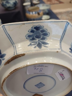 Lot 8 - A Chinese Porcelain Octagonal Plate, Kangxi,...