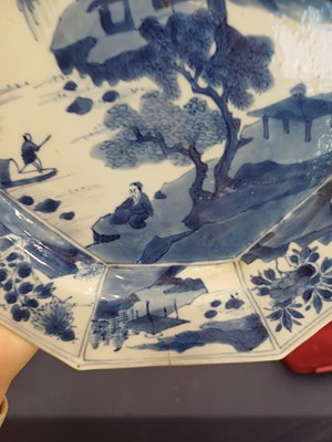Lot 8 - A Chinese Porcelain Octagonal Plate, Kangxi,...