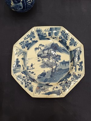 Lot 8 - A Chinese Porcelain Octagonal Plate, Kangxi,...