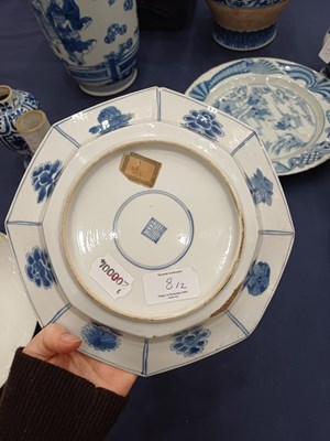 Lot 8 - A Chinese Porcelain Octagonal Plate, Kangxi,...