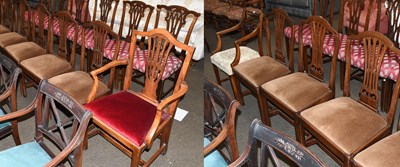 Lot 1426 - A Set of Five George III Mahogany Dining...