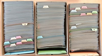 Lot 166 - UK Topographical Postcards, three trade boxes,...