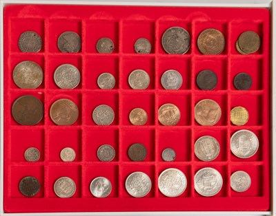 Lot 45 - A Collector's Tray of Coins, to include,...