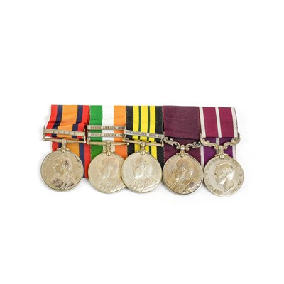 Lot 14 - A Boer War Long Service Group of Five Medals,...