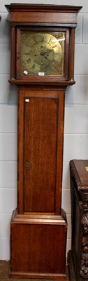 Lot 1477 - An Oak Eight Day Longcase Clock, 12 inch...