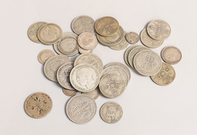 Lot 42 - Mixed British Pre-1947 Silver Coinage, 50%...