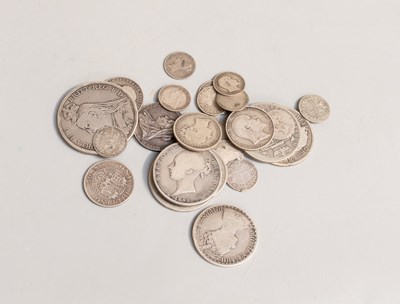 Lot 43 - Mixed Pre-1920 Silver Coinage, including an...