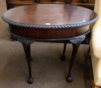 Lot 1439 - A 19th Century Carved Mahogany Card Table, the...