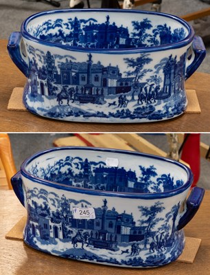 Lot 245 - A Pair of Small Reproduction Blue and White...
