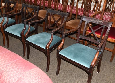 Lot 1427 - A Set of Six Regency Style Open...