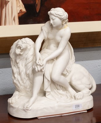 Lot 226 - A Large Minton Parian Figure Group, 1865, "Una...