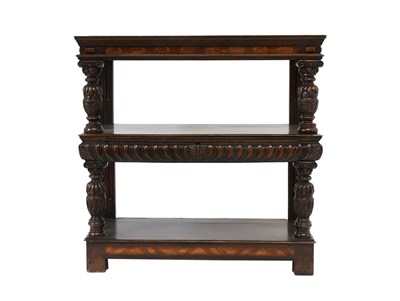 Lot 352 - An Elizabethan Style Joined Oak Buffet, the...