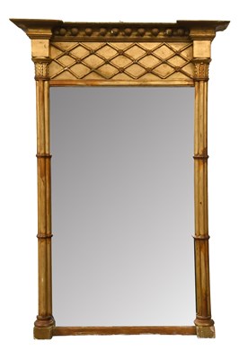 Lot 621 - A Regency-Style Gilt and Gesso Pier Glass,...