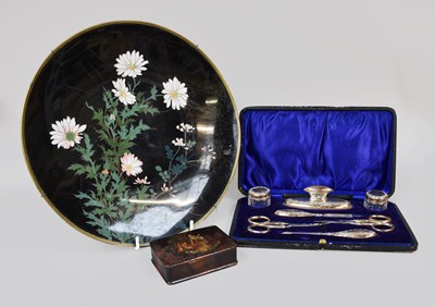 Lot 129 - A Pair of Gilt Metal Lustre Candlesticks, with...