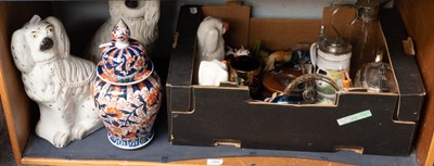 Lot 184 - A Japanese Imari Porcealin Jar and Cover,...