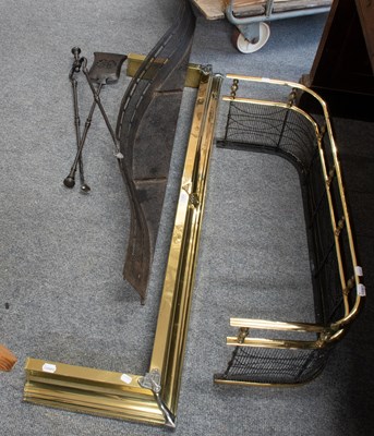 Lot 1364 - A George III Pierced Steel Fire Fender, of...
