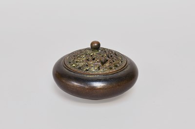 Lot 9 - A Japanese Bronze Censer, Meiji period, with...