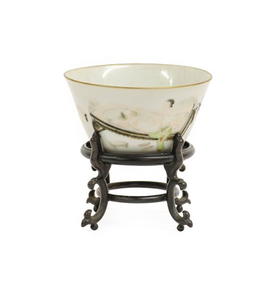 Lot 50 - A Chinese Porcelain Erotic Subject Bowl, late...