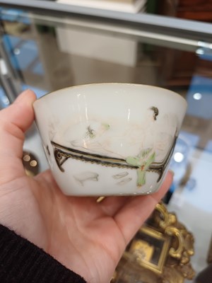 Lot 50 - A Chinese Porcelain Erotic Subject Bowl, late...