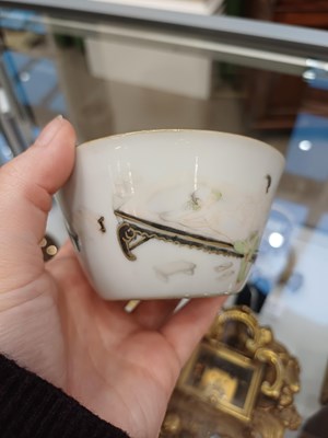 Lot 50 - A Chinese Porcelain Erotic Subject Bowl, late...