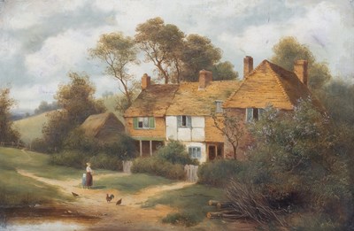 Lot 1095 - Charles Vickers (1821-1895) Rural landscape...