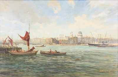 Lot 402 - John Barrie Haste (1931-2011) The Thames with...