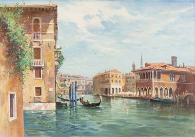 Lot 398 - John Barrie Haste (1931-2011) A Venetian...