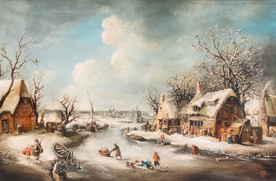 Lot 1075 - Norman Henry French (1906-1984) Dutch frozen...
