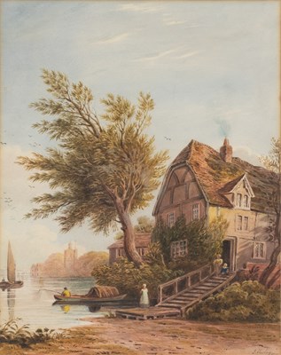 Lot 382 - John Varley OWS (1778-1842) Timber framed...