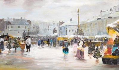 Lot 1073 - Harold Hudson (20th Century) Venetian market...